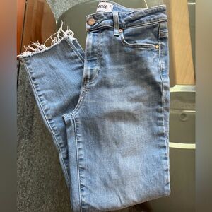 PAIGE Hoxton Crop Jeans in Gemini W/Freehand Hem Size 28